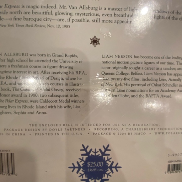 *NEW* The Polar Express - Gift Set Edition, Hardcover Book, CD, Tape & Bell - Picture 5 of 5